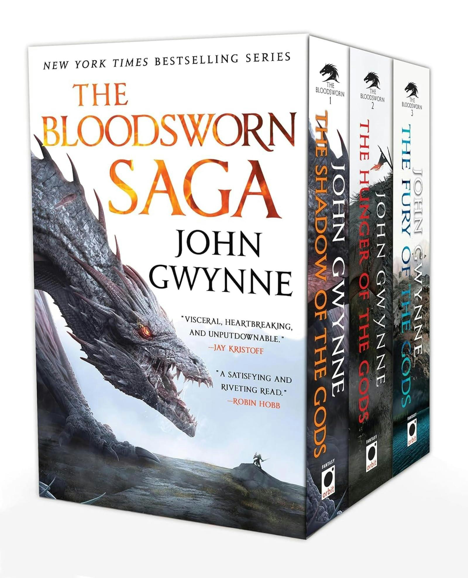 Various Publishers The Bloodsworn Saga 3 Book Box Set By John Gwynne (Shadow Of The Gods, Hunger Of The Gods, Fury Of The Gods)