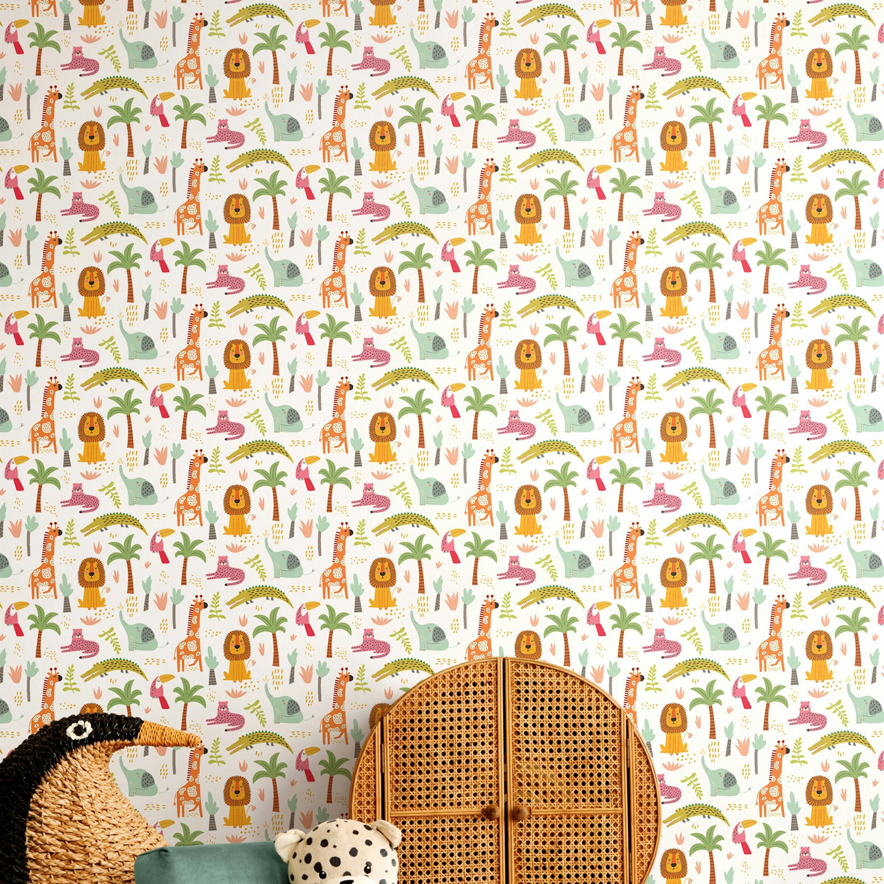 Hoopla Walls Safari Boogie - Fruit Salad 10M Wallpaper - Fruit Salad