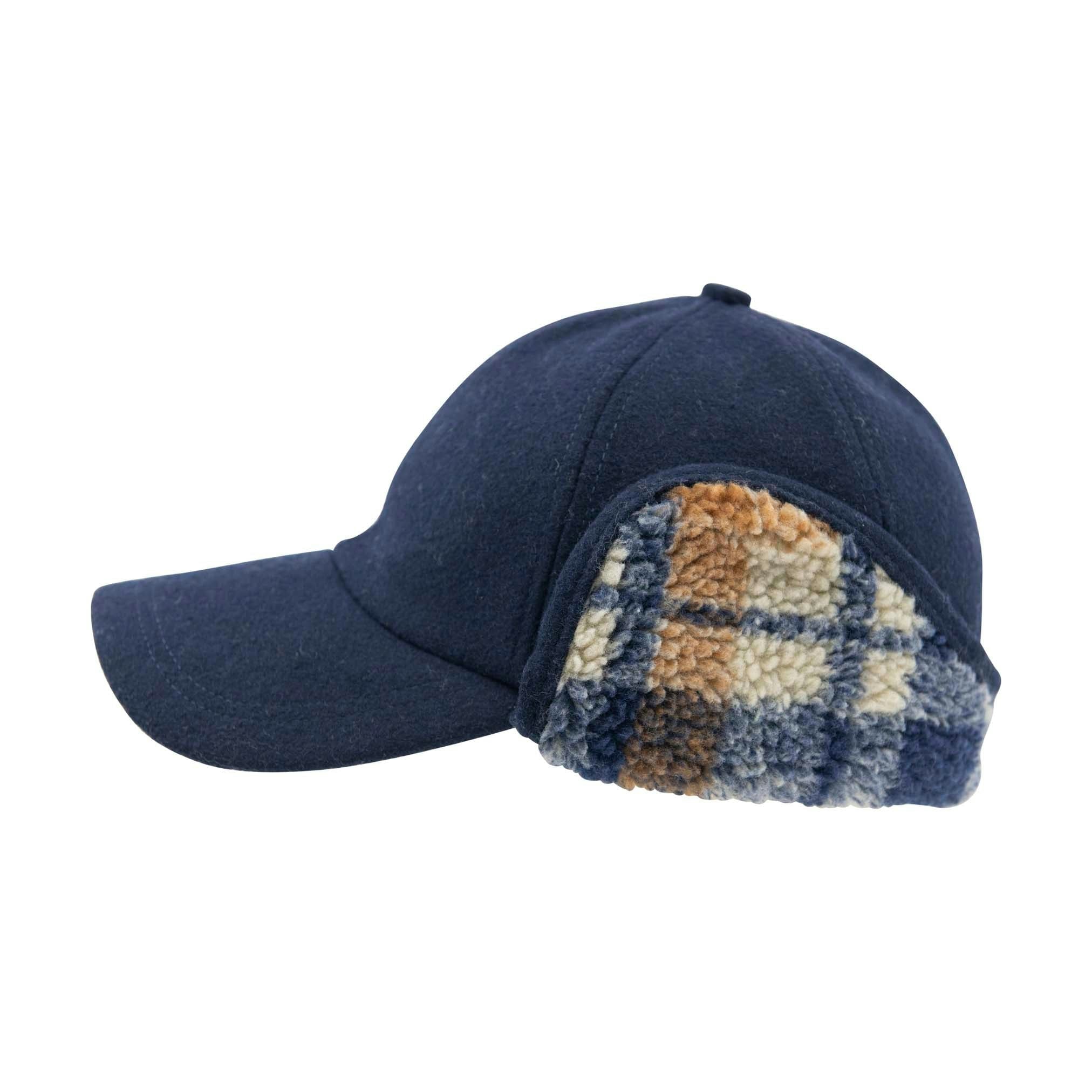 Heritage Traditions Heritage Check Borg Trapper Hat - Navy Check