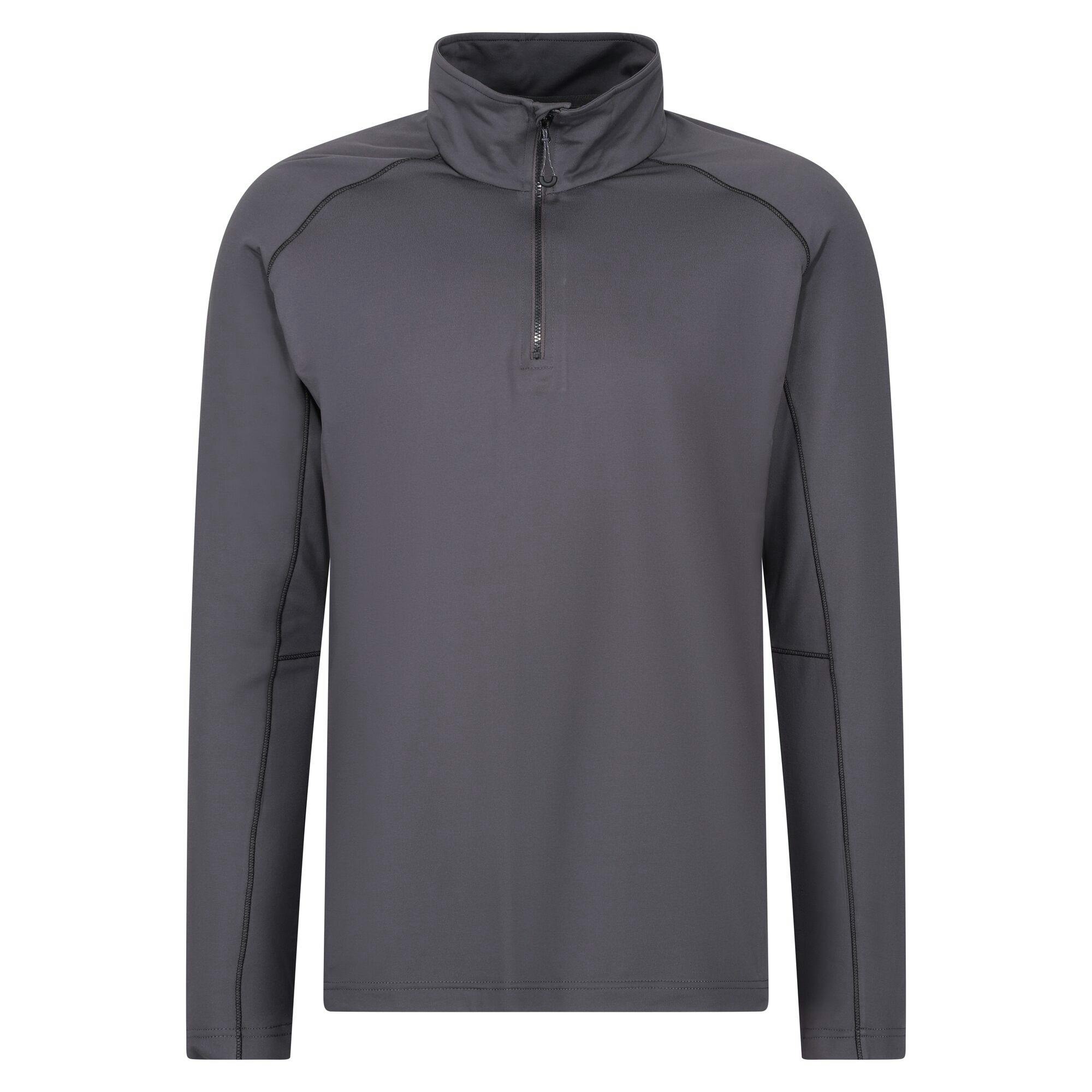 Regatta Men's Grey Professional Core Stretch Half Zip Midlayer - Seal - S - Seal - 95% Recycled Polyester/5% Elastane
