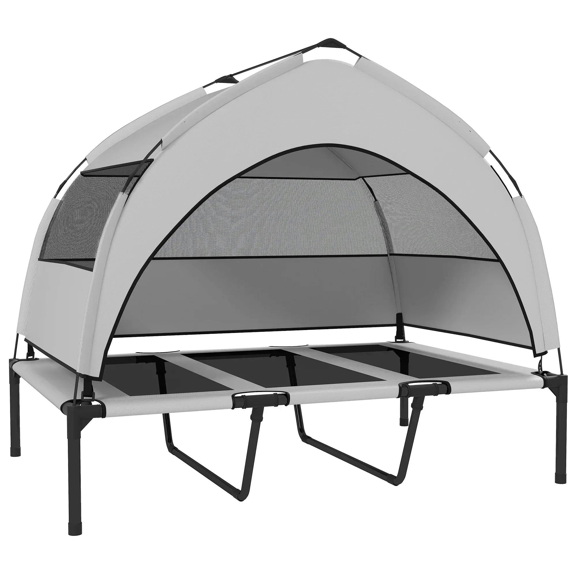 PawHut Elevated Dog Bed - Large - Portable with Canopy - Image 5