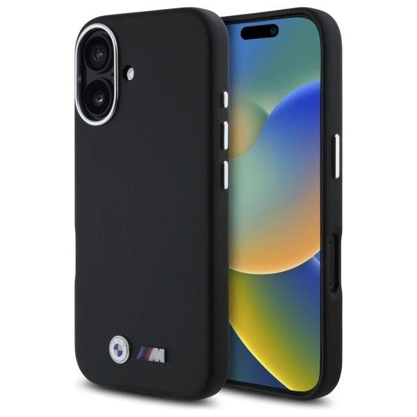 Bmw Black M Smooth Full Wrapped Metal Case With Magsafe For Iphone 16 6.1" - Bmhcp16s23pmwk