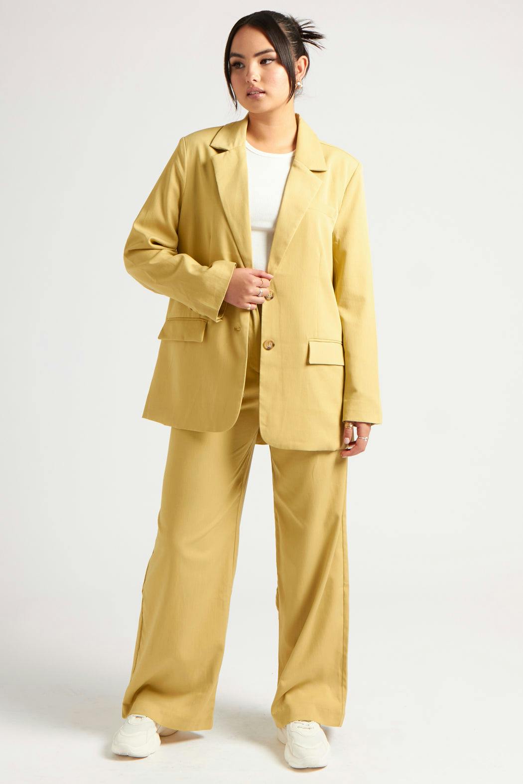 Urban Bliss Lime Oversized Blazer - 14