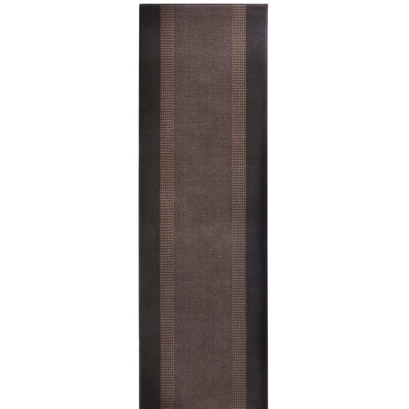 Hanse Home Brown Designer Velours Runner “Band” – Classic Elegance - 80X500 Cm