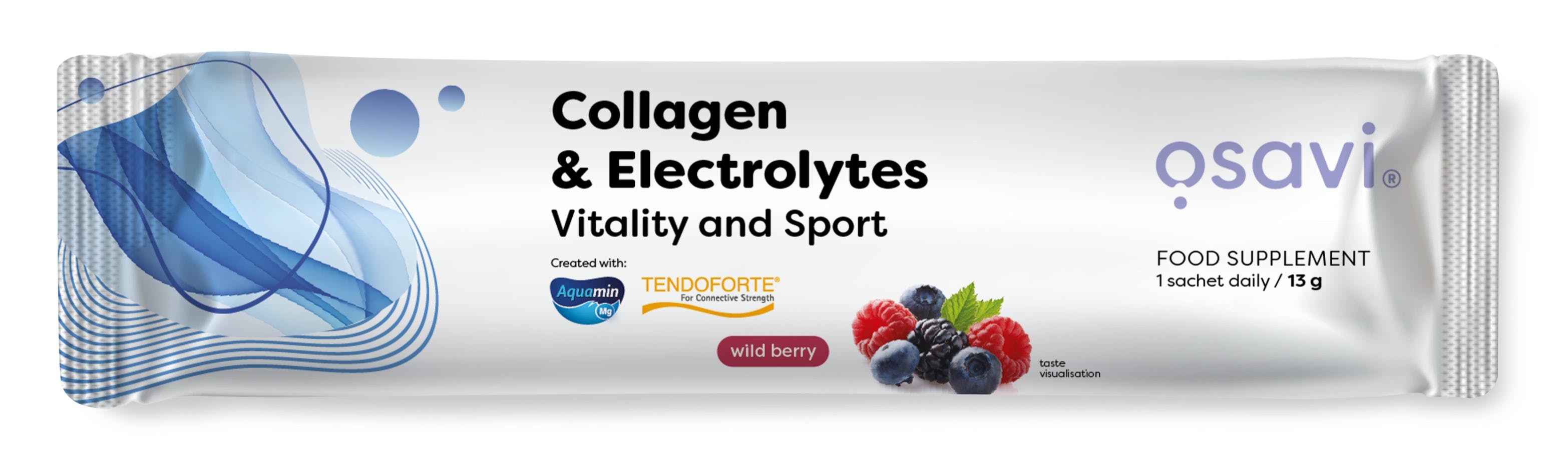 Collagen Electrolytes Vitality and Sport, Wild Berry - 13 grams (1 serving) - Image 3