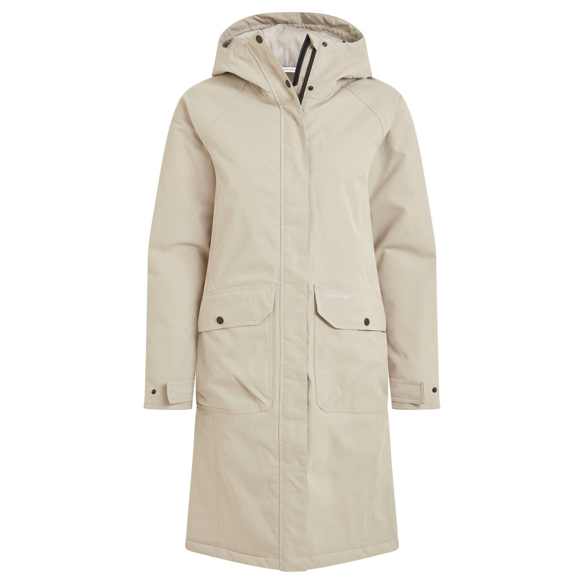 Craghoppers Women's Rosalind Ii Waterproof Jacket - Soft Mushroom - 16 Uk - Soft Mushroom - 100% Recycled Polyester