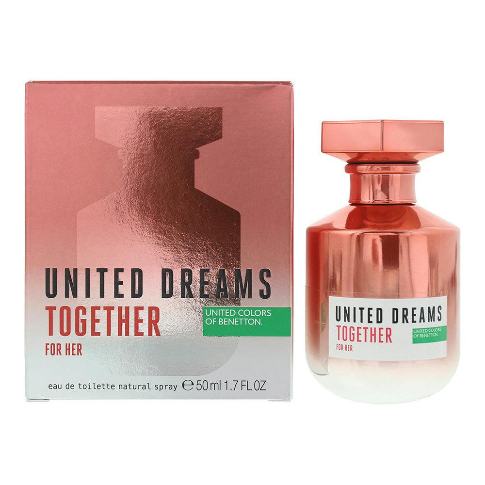 Benetton Women's Light United Dreams Together For Her Eau De Toilette 50Ml