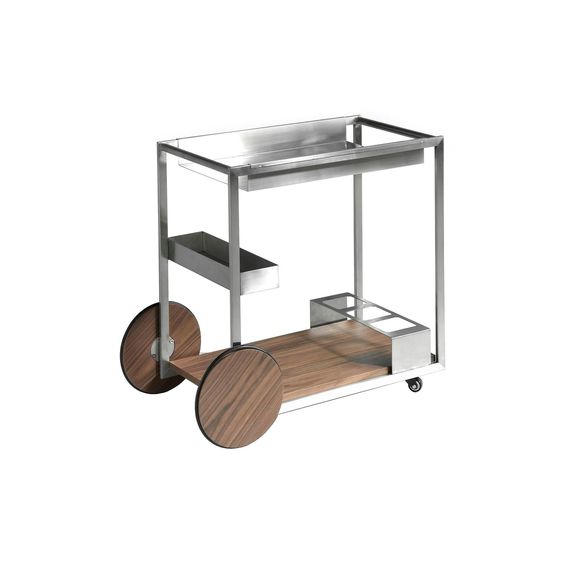 Angel Cerdá Minibar Trolley Steel And Walnut 3116