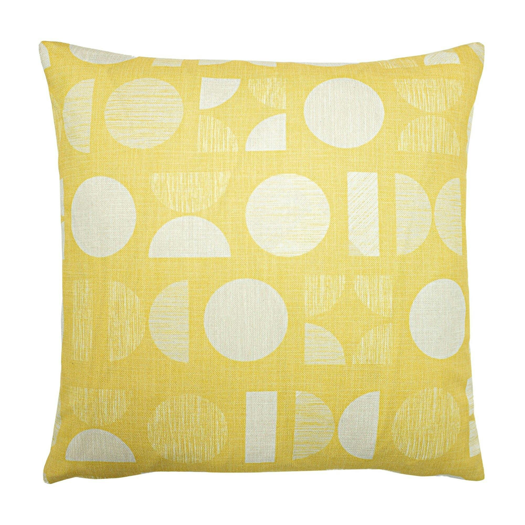 Furn Yellow Malmo Cushion Cover - 43Cm X 43Cm - 100% Polyester