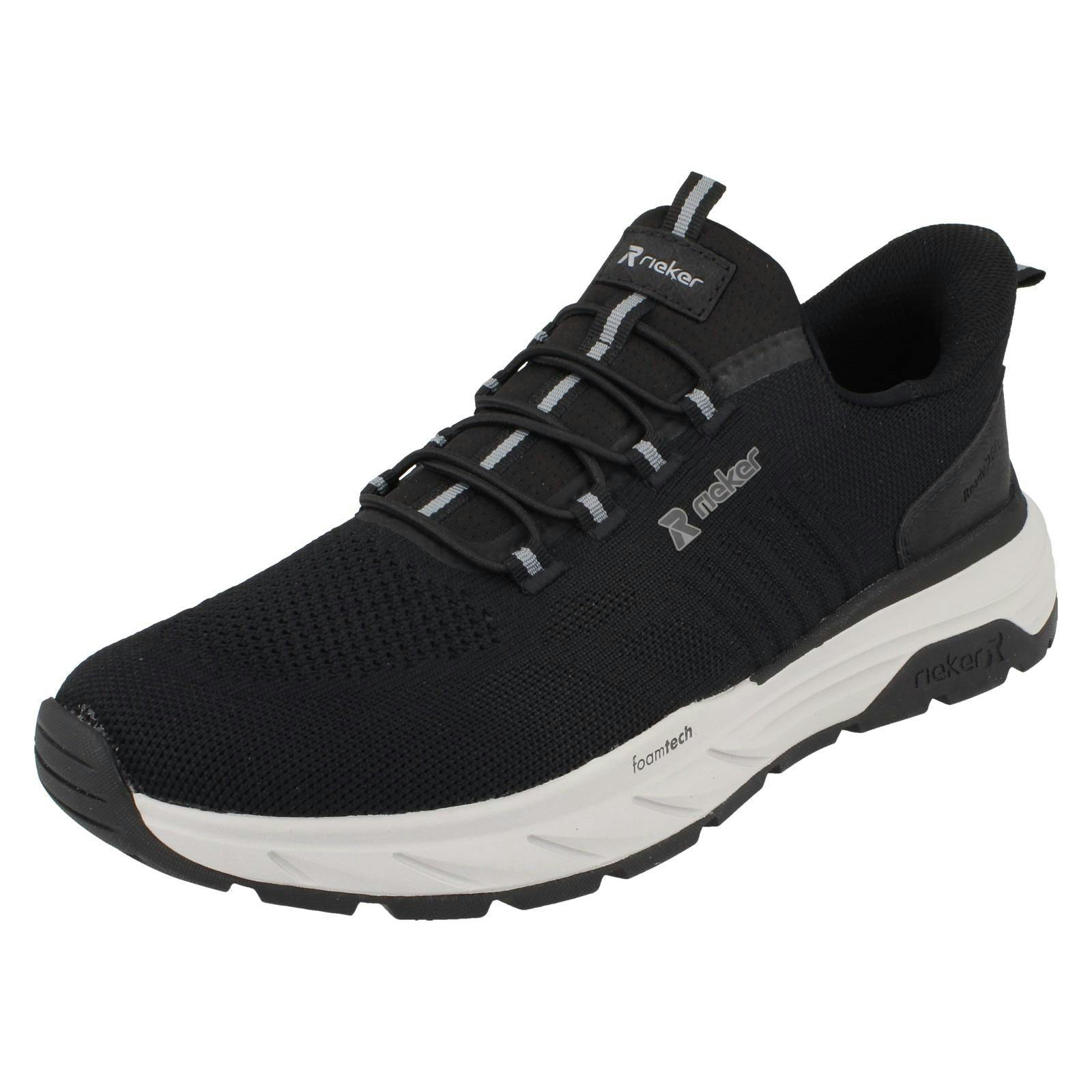 Rieker Men's Black Ready2go Slip On Trainers 659C7 - Uk 9