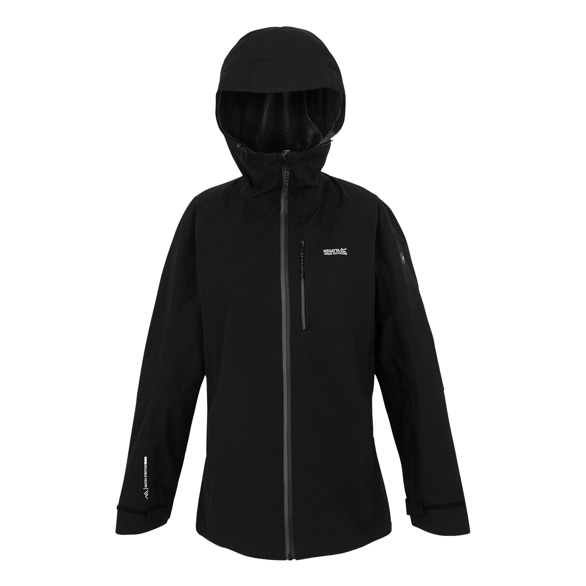Regatta Women's Black/Grey / Birchdale Ii Waterproof Jacket - /Seal - 10 Uk - /Seal - 100% Polyester