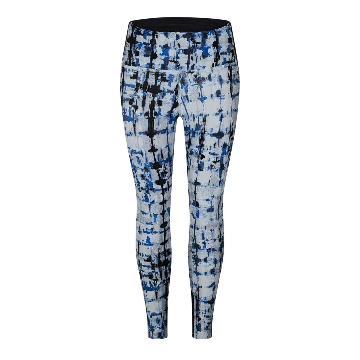 Reebok Women's Grey Tie Dye Leggings - Pure - 4 Uk - 6 Uk - Pure - 100% Mixed
