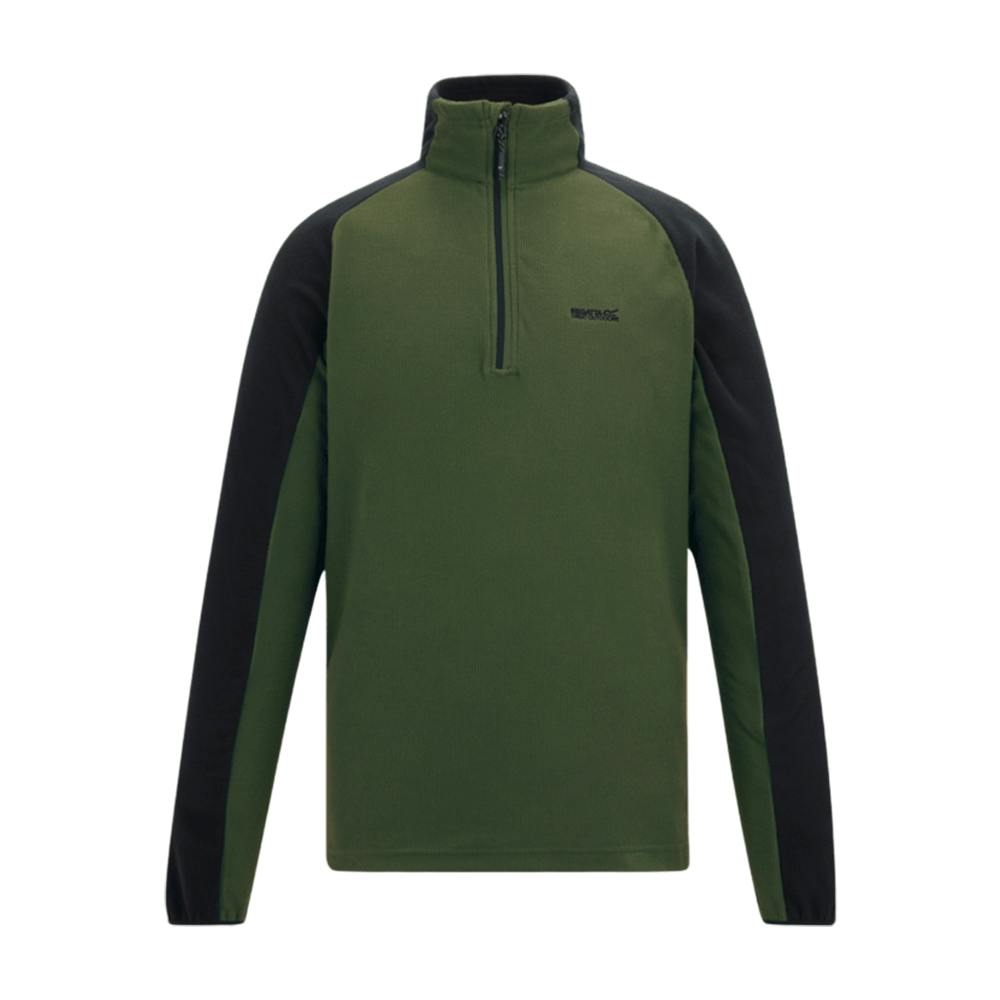 Regatta Men's Dark/Black Elson Ii Lightweight Fleece - Khaki/ - 3XL - Khaki/ - 100% Recycled Polyester
