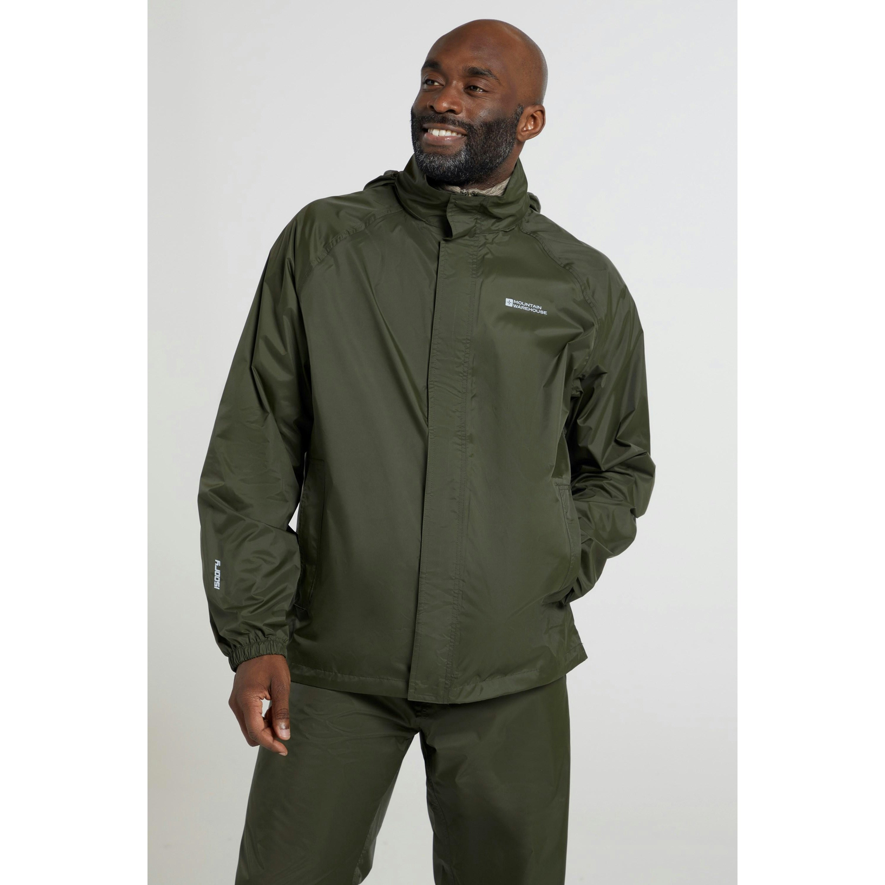 Mountain Warehouse Men's Dark Pakka Ii Waterproof Jacket - Khaki - Khaki - Medium