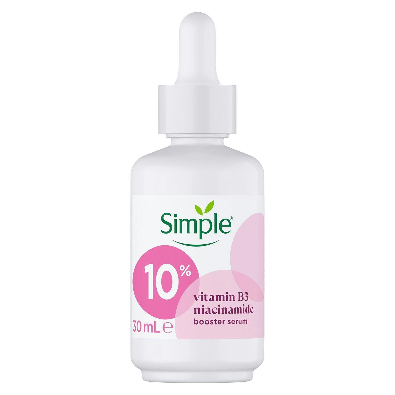 Simple 10% Niacinamide Serum Vitamin B3 Booster Brightening Skin, 30Ml - 1 Pack