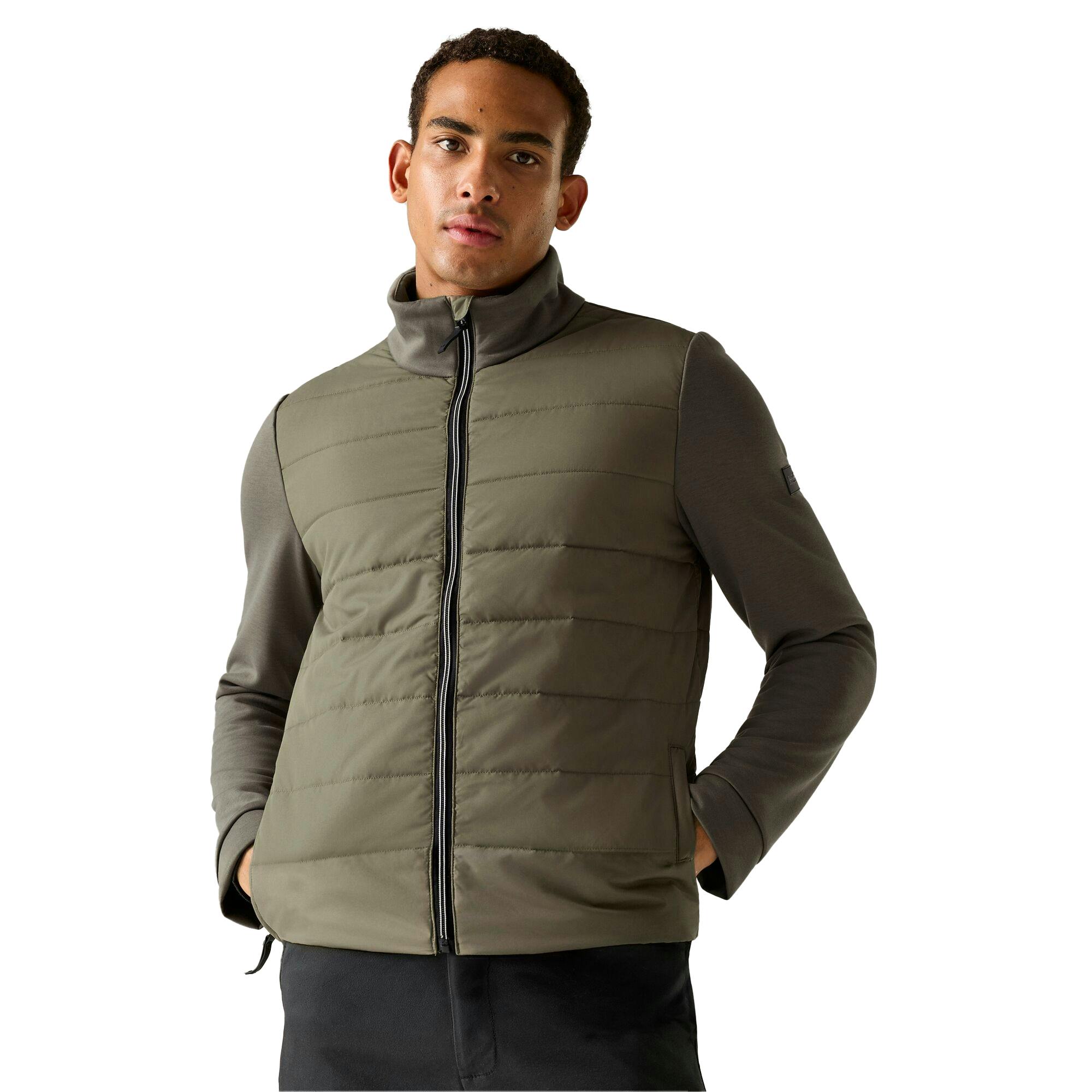 Regatta Men's Waverhill Hybrid Jacket - Smokey Olive - M - Smokey Olive - 100% Mixed