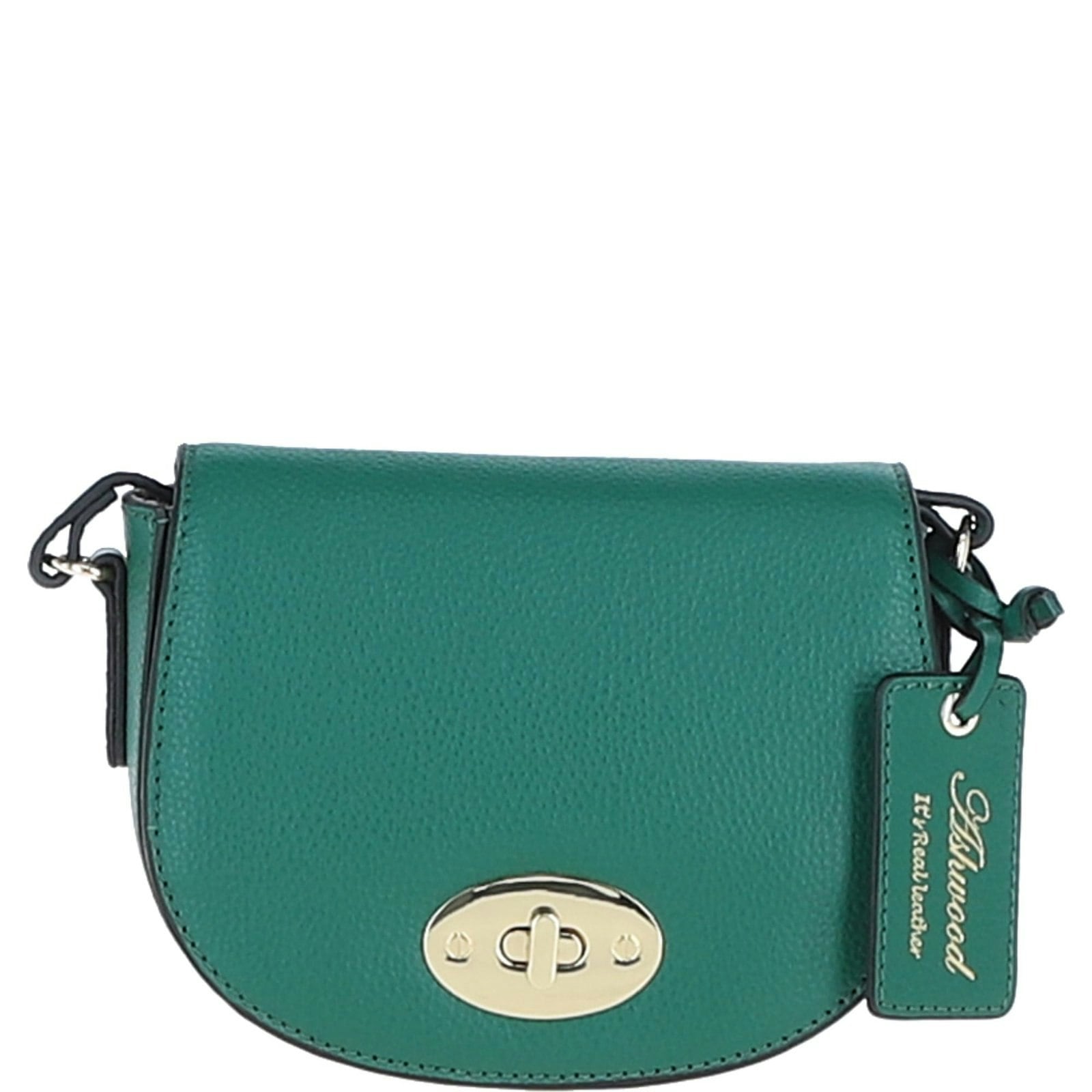 Ashwood Green 'Borsa Della Moda' Real Leather Saddle Crossbody Bag: 63753 - Ever - One Size - Leather