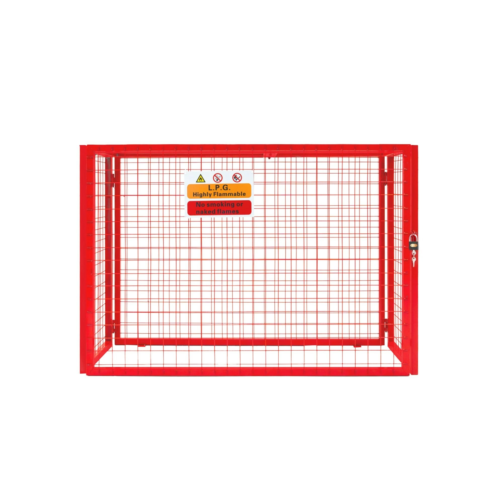 Rackhams Red Gas Bottle Collapsible Mesh Cage - 100Cm X 140Cm X 50Cm