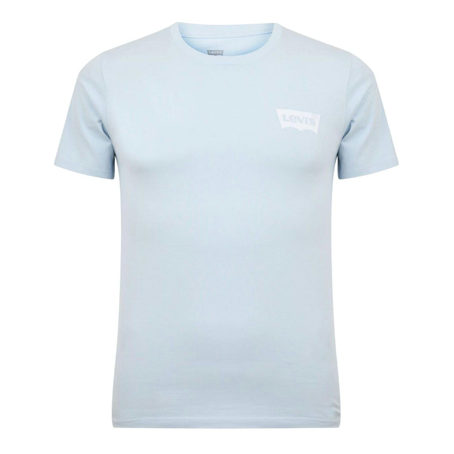 Levis Men's Logo Cotton Regular T-Shirt - Mist - L - Mist - 100% Cotton