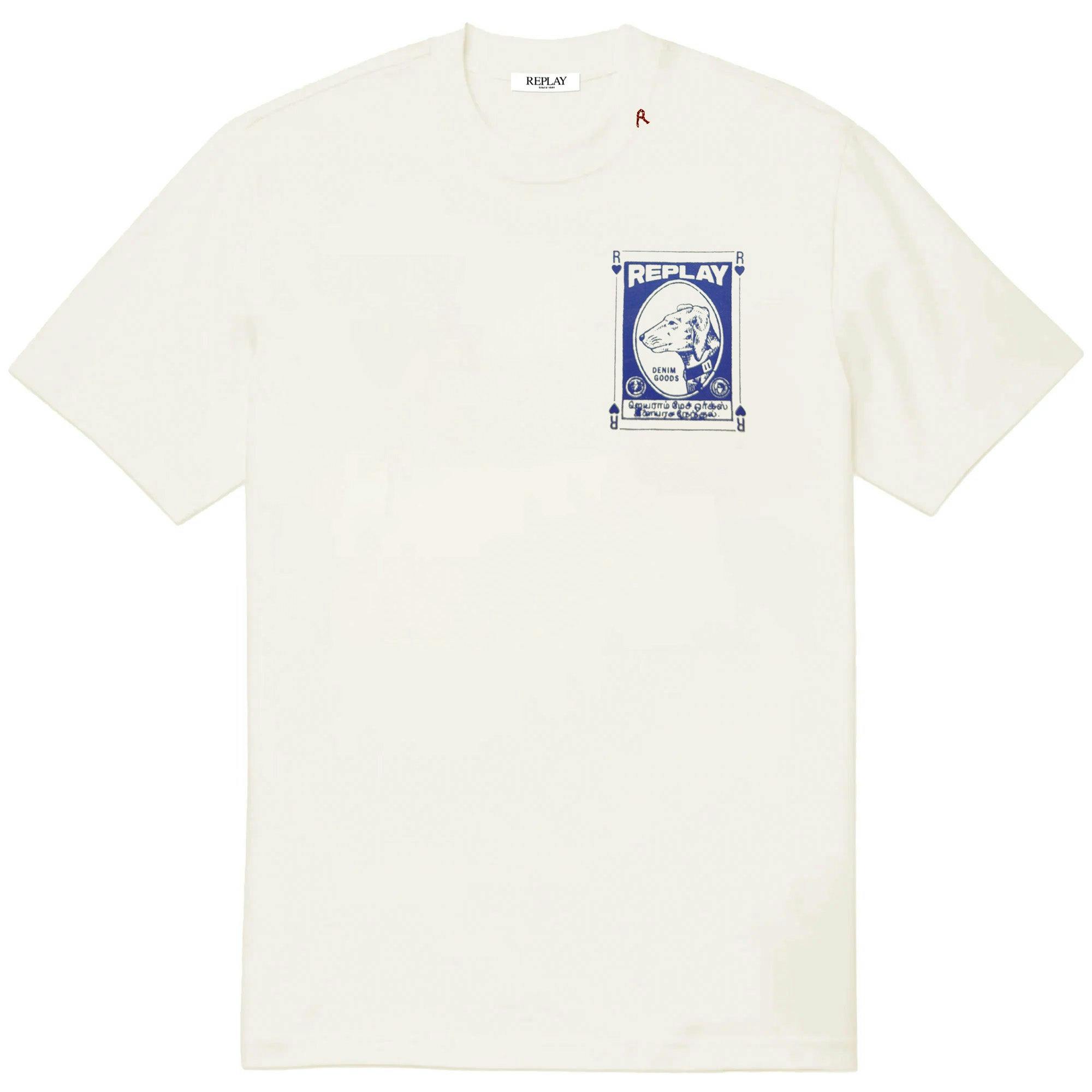 Replay Vintage T-Shirt - Denim Goods Ecru - Large