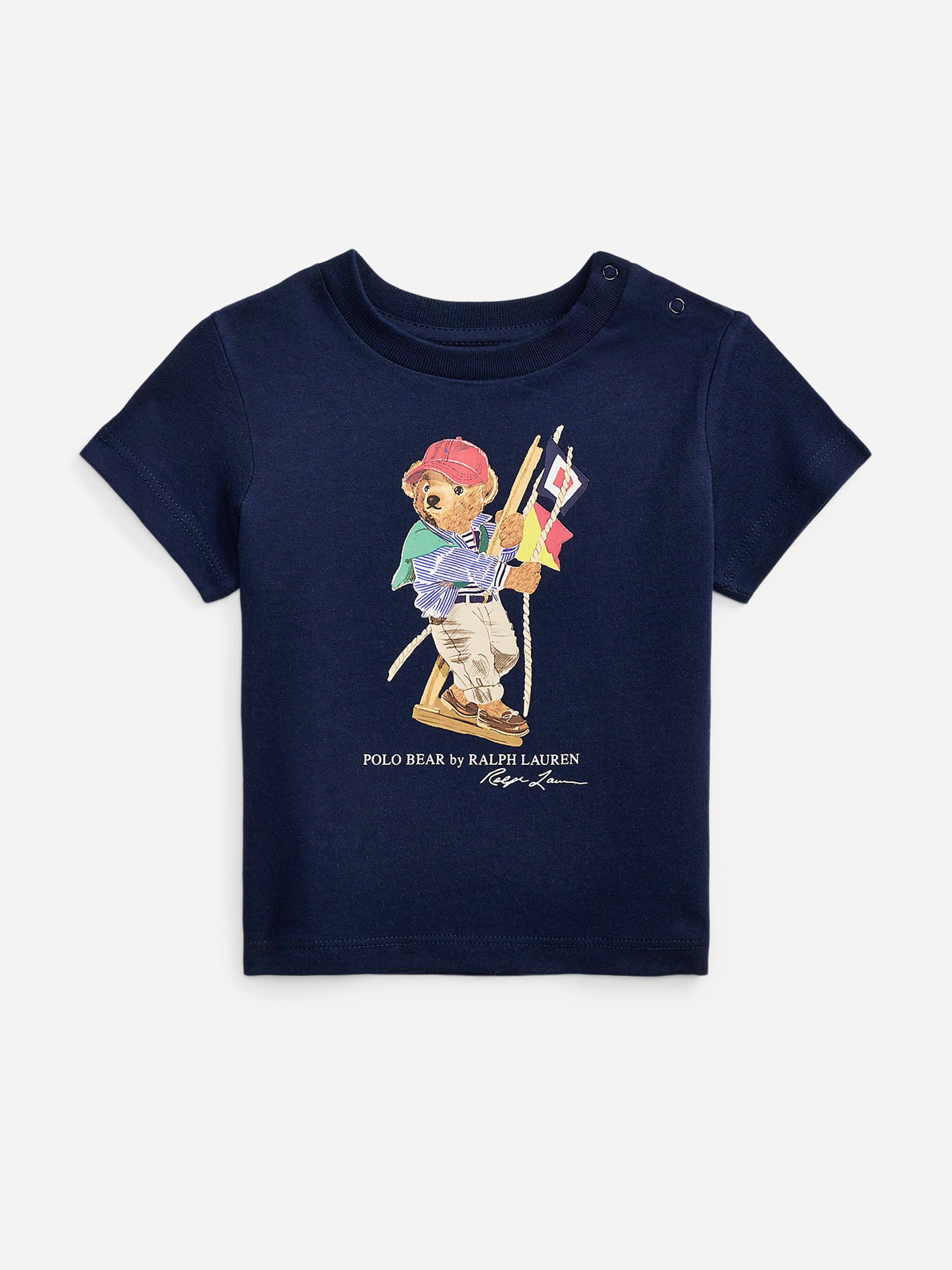 Ralph Lauren Kids Boys Ralph Lauren Baby Polo Bear Jersey T-Shirt In Navy - Navy - 3 Mths