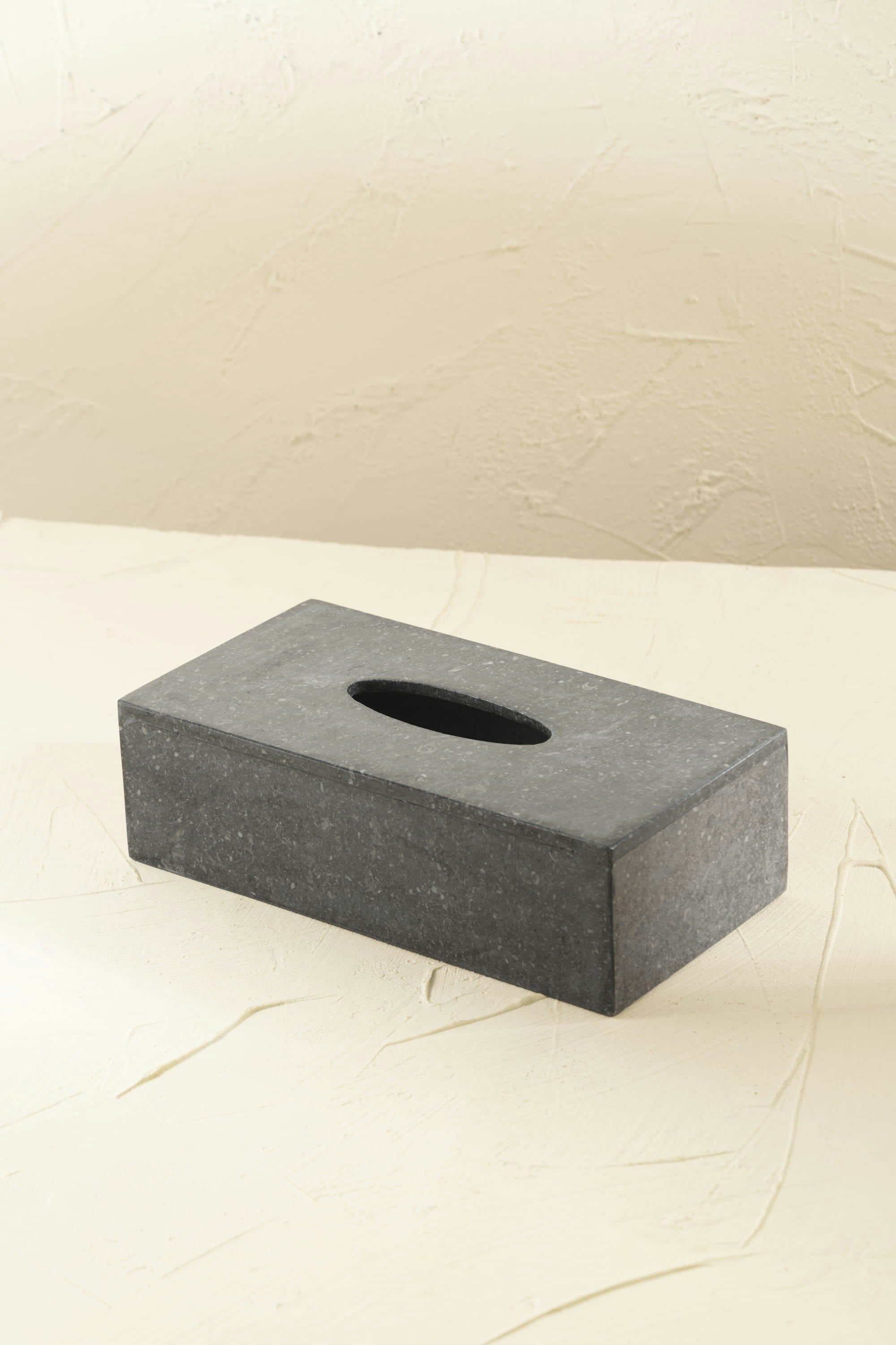 Coastal Villa Homeware Black Tissue Box Marble - Four Stunning Colours