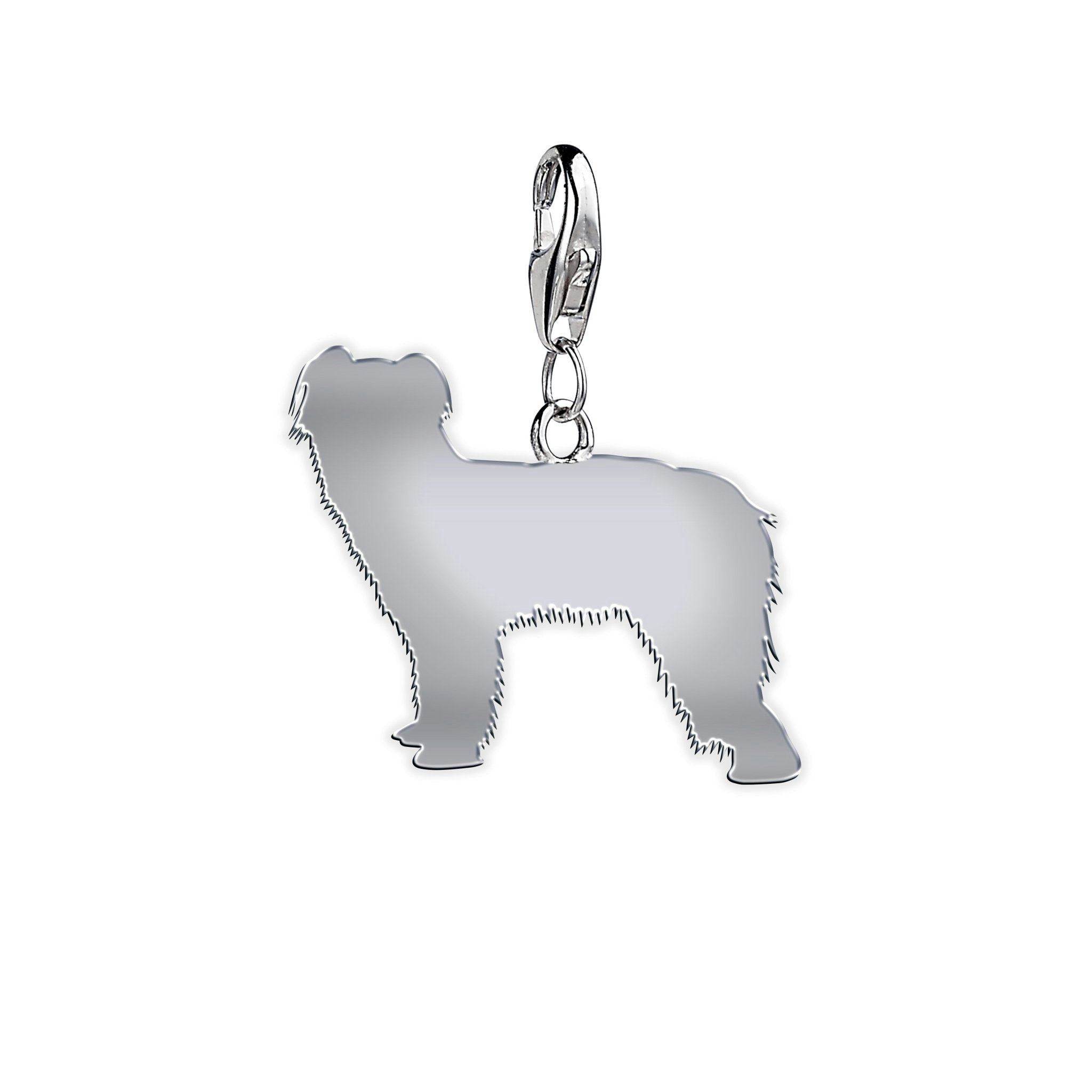 Mylee London Silver Pyrenean Sheepdog Silhouette Charm - Yes - Clip On Charm