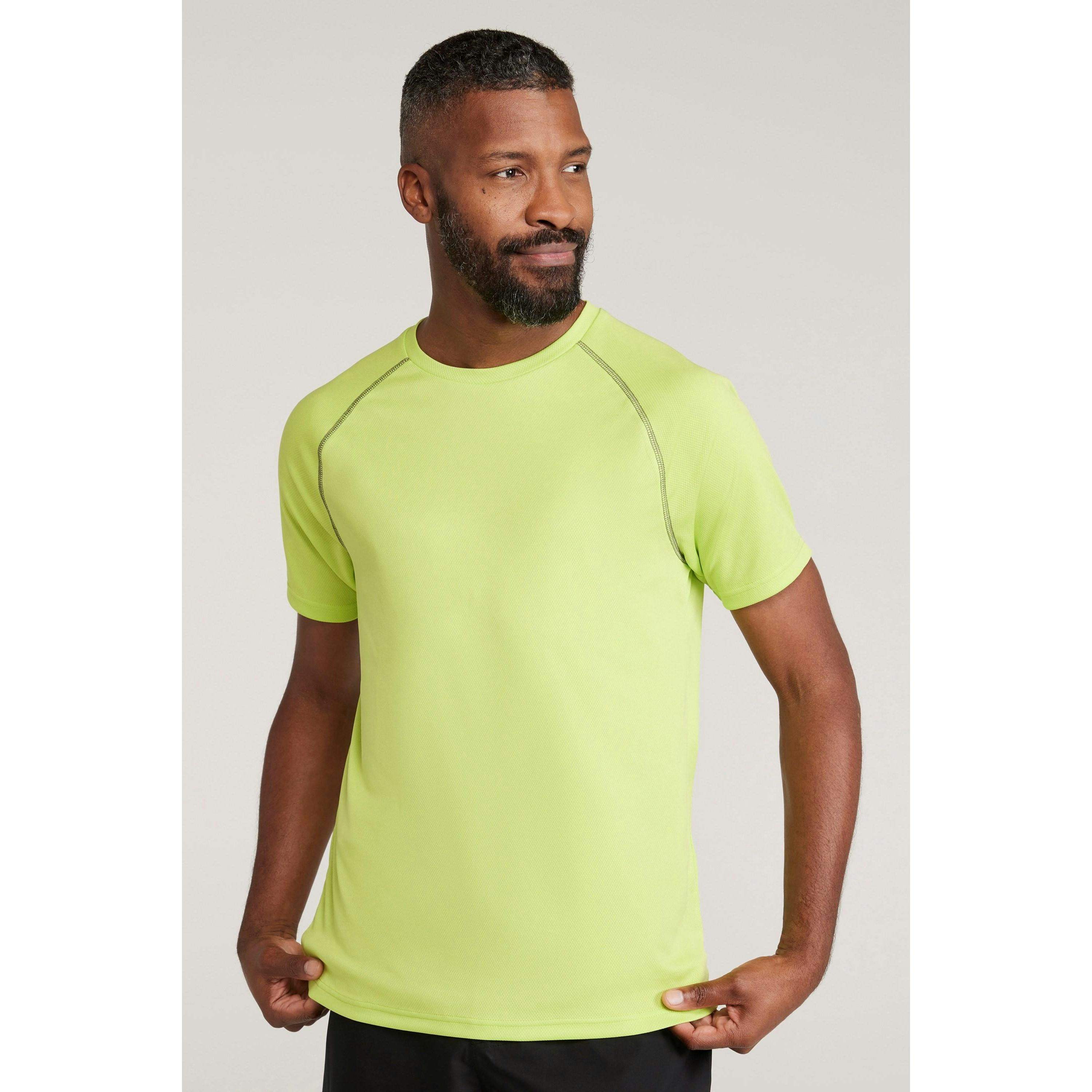 Mountain Warehouse Men's Endurance Isocool T-Shirt - Lime - Lime - Xl - 100% Polyester