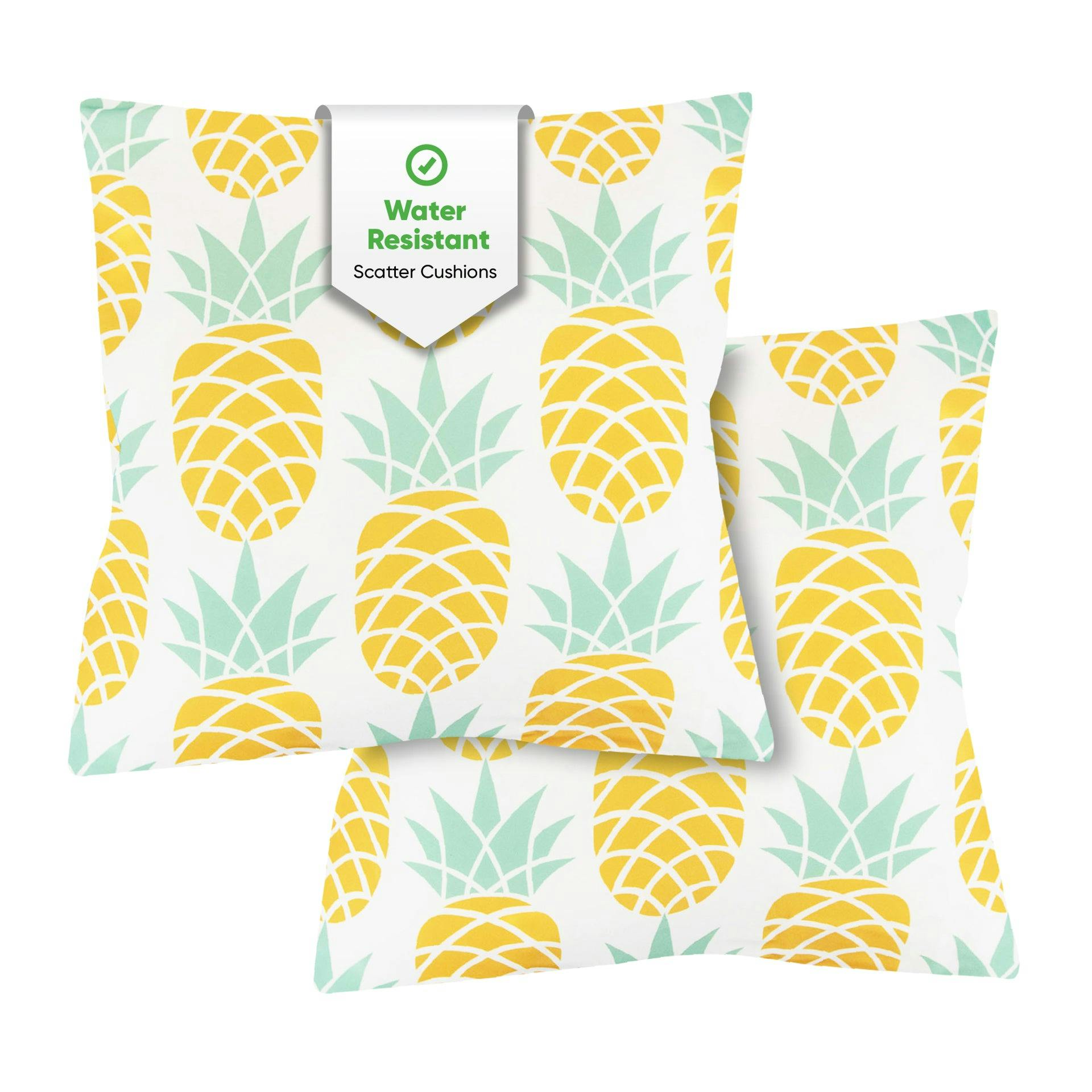 Gardenwize Pair Of Outdoor Scatter Cushions – Pineapple Design