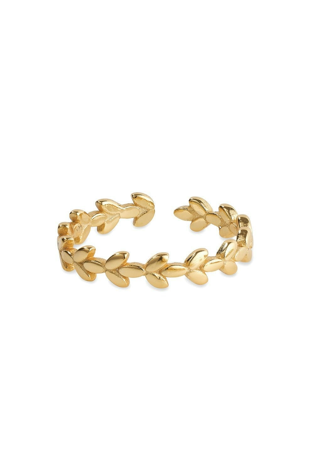 Elk & Bloom Gold 14K Promise Leaf Stacking Ring - No Thank You