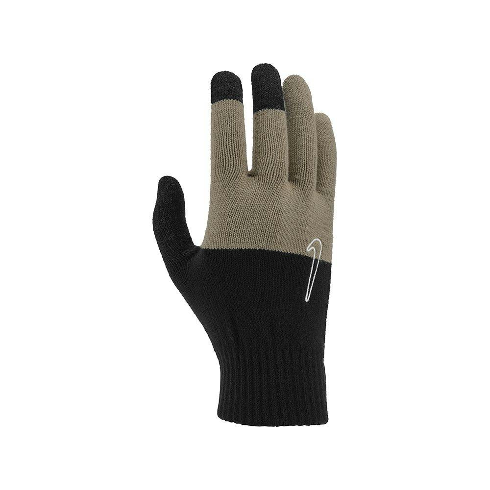 Nike Unisex Black Adult 2.0 Knitted Swoosh Grip Gloves - Graphic /Khaki/Coconut Milk - L-Xl - Graphic /Khaki/Coconut Milk - 95% Acrylic/5% Spandex