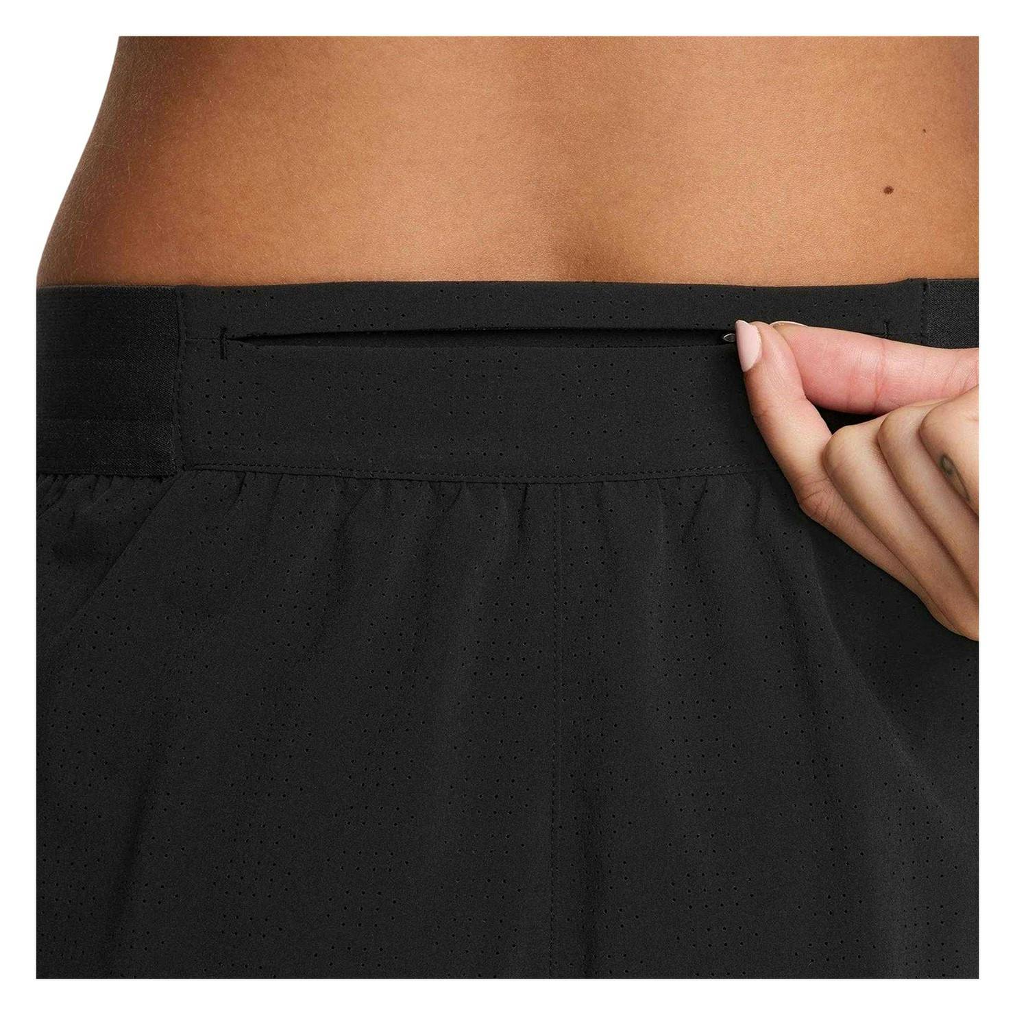 Nike Women's Black/White Performance Running Shorts - 10 Uk R - 100% Polyester