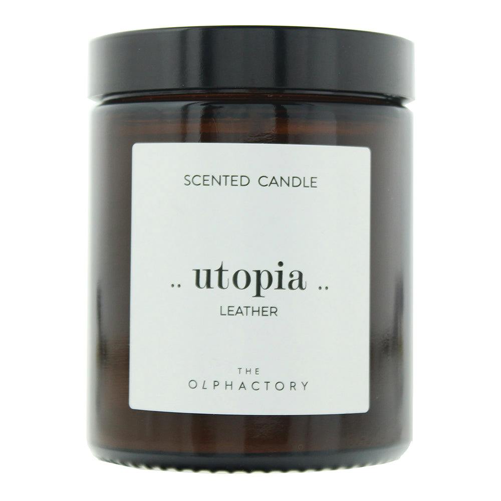 The Olphactory Utopia Leather Scented Candle 135G
