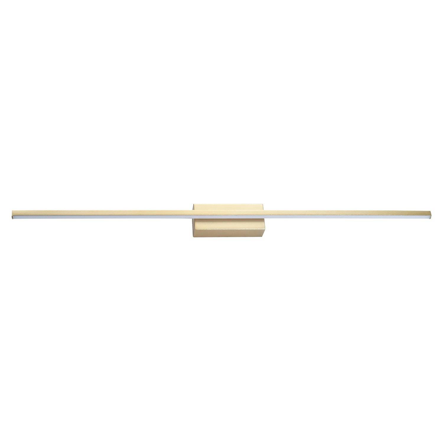 Rackhams Gold/Light Modern Designer Brushed Metal Led Picture Wall Fitting