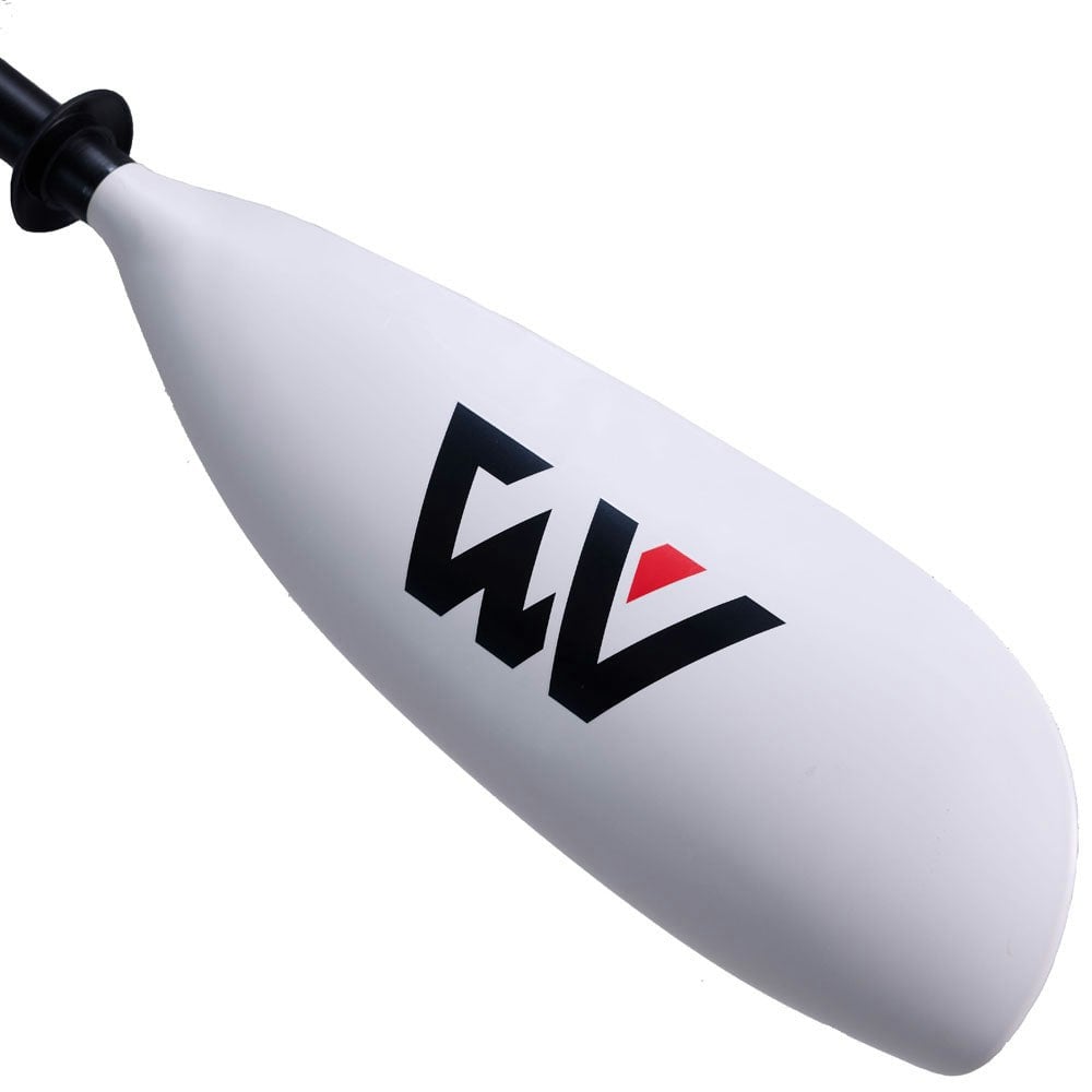 Aqua Marina White Kp-4 Adjustable Fiberglass Kayak Paddle With Cupped Blade