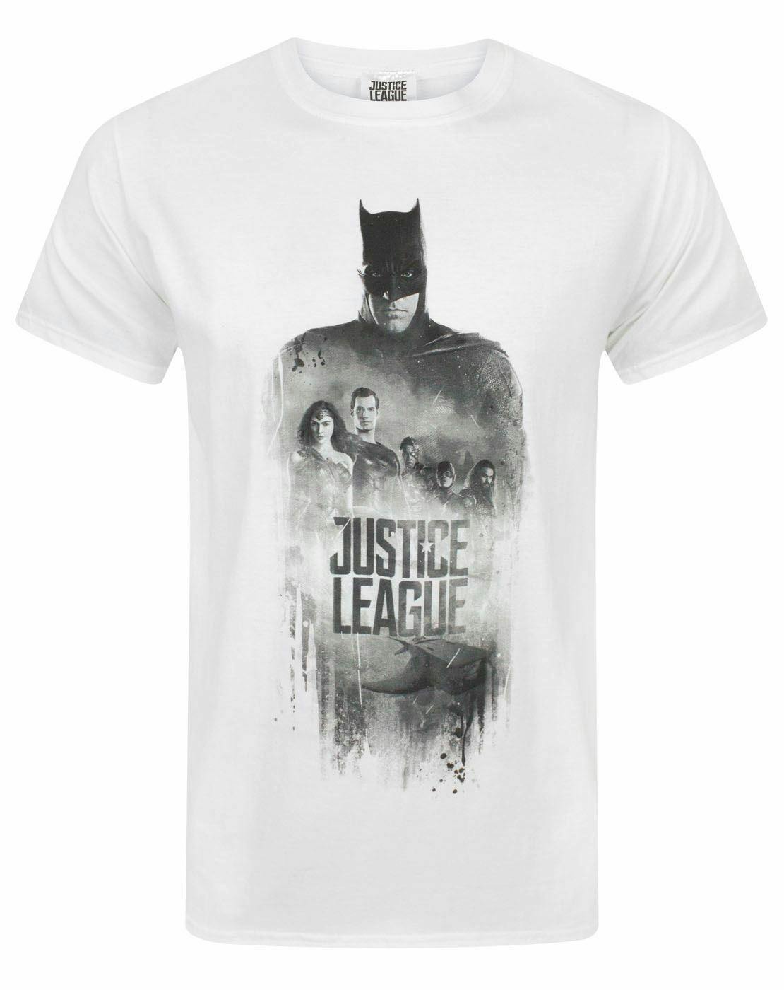 Vanilla Underground Men's White Dc Comics Justice League Short Sleeved T-Shirt - Small