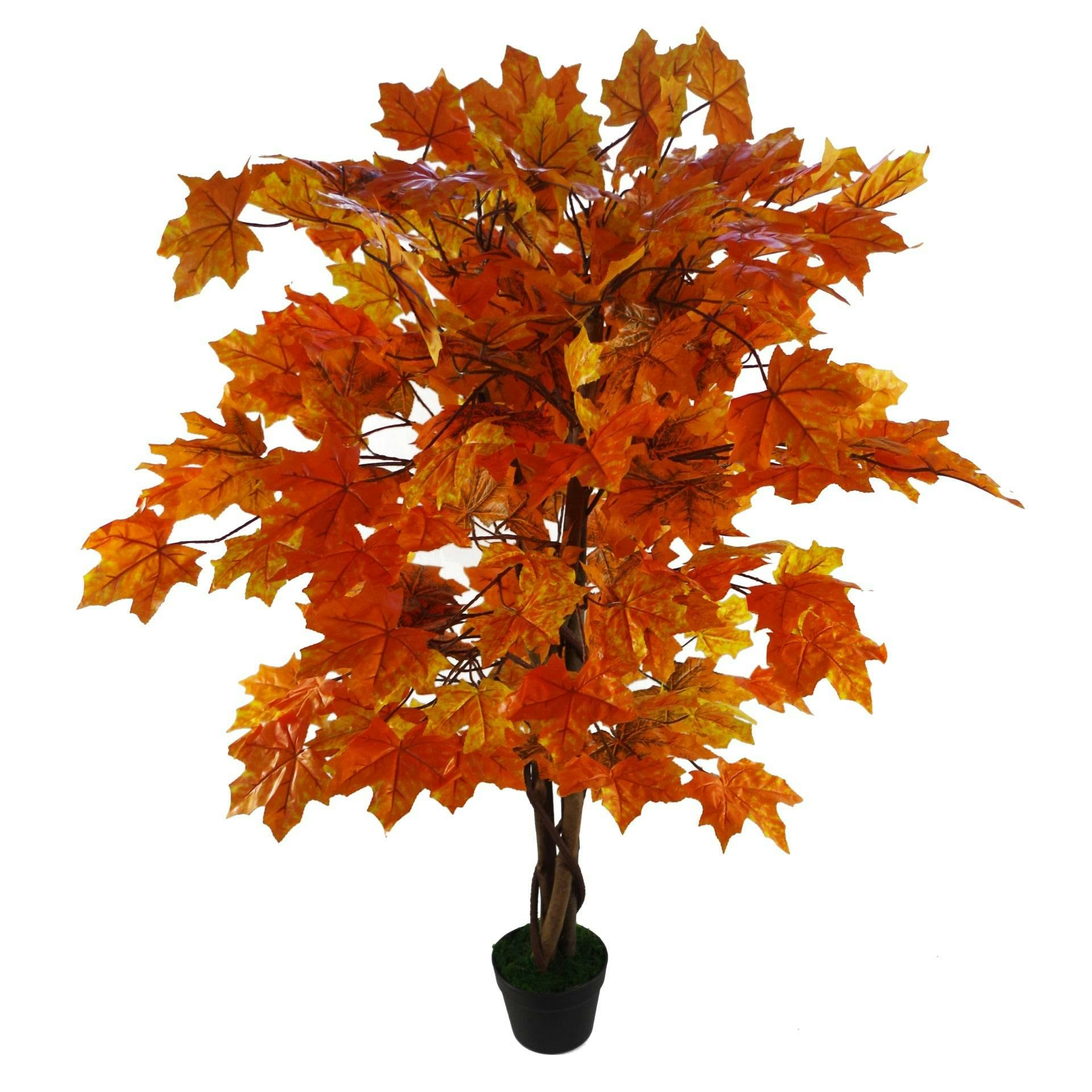 Leaf Extra Large Artificial Autumn Maple Acer Tree 125Cm