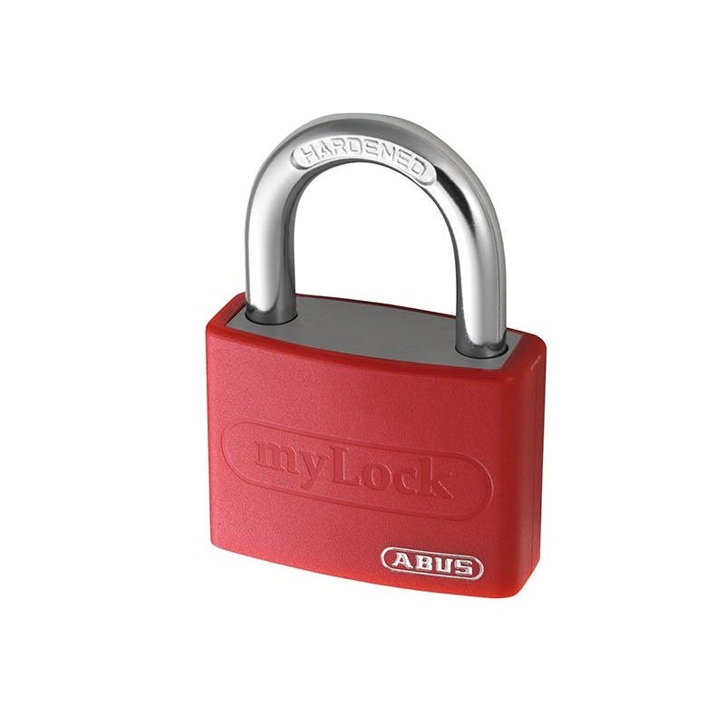 Abus Mechanical Red T65al Series Aluminium Colou Padlock - Keyed Alike 6401 - Multi Colour