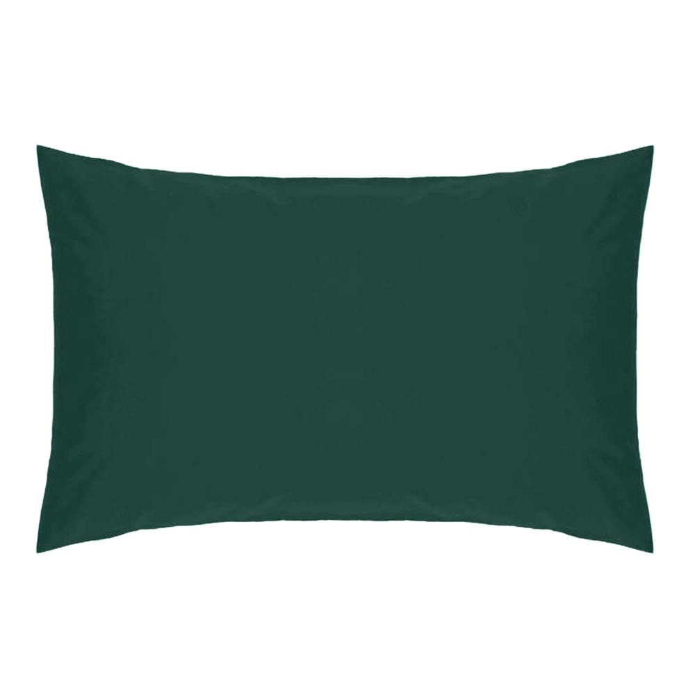 Belledorm Green Easycare Percale Housewife Pillowcase - Bottle - One Size - Bottle - 50% Cotton/50% Polyester