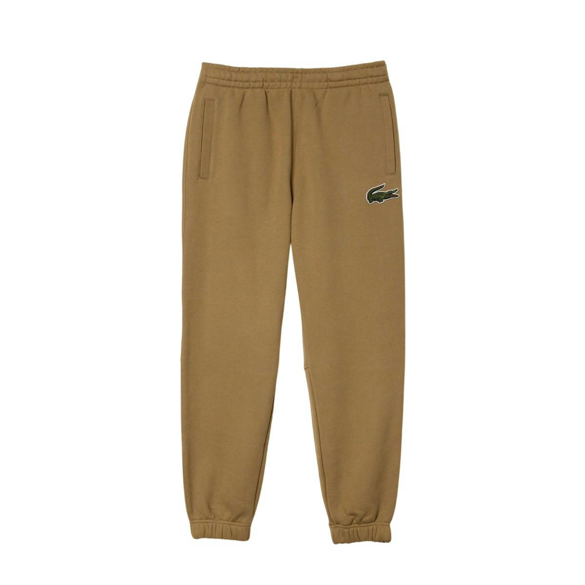 Lacoste Unisex Brown Adult Organic Cotton Fleece Jogging Bottoms - Xl - 84% Cotton/16% Polyester