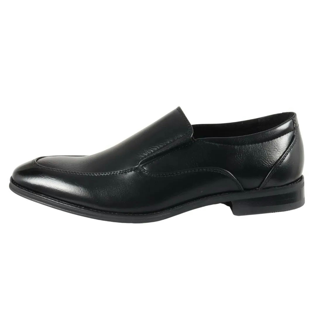 Dolcetto Men's Black Loafers Slip On Formal Shoes - Uk 10