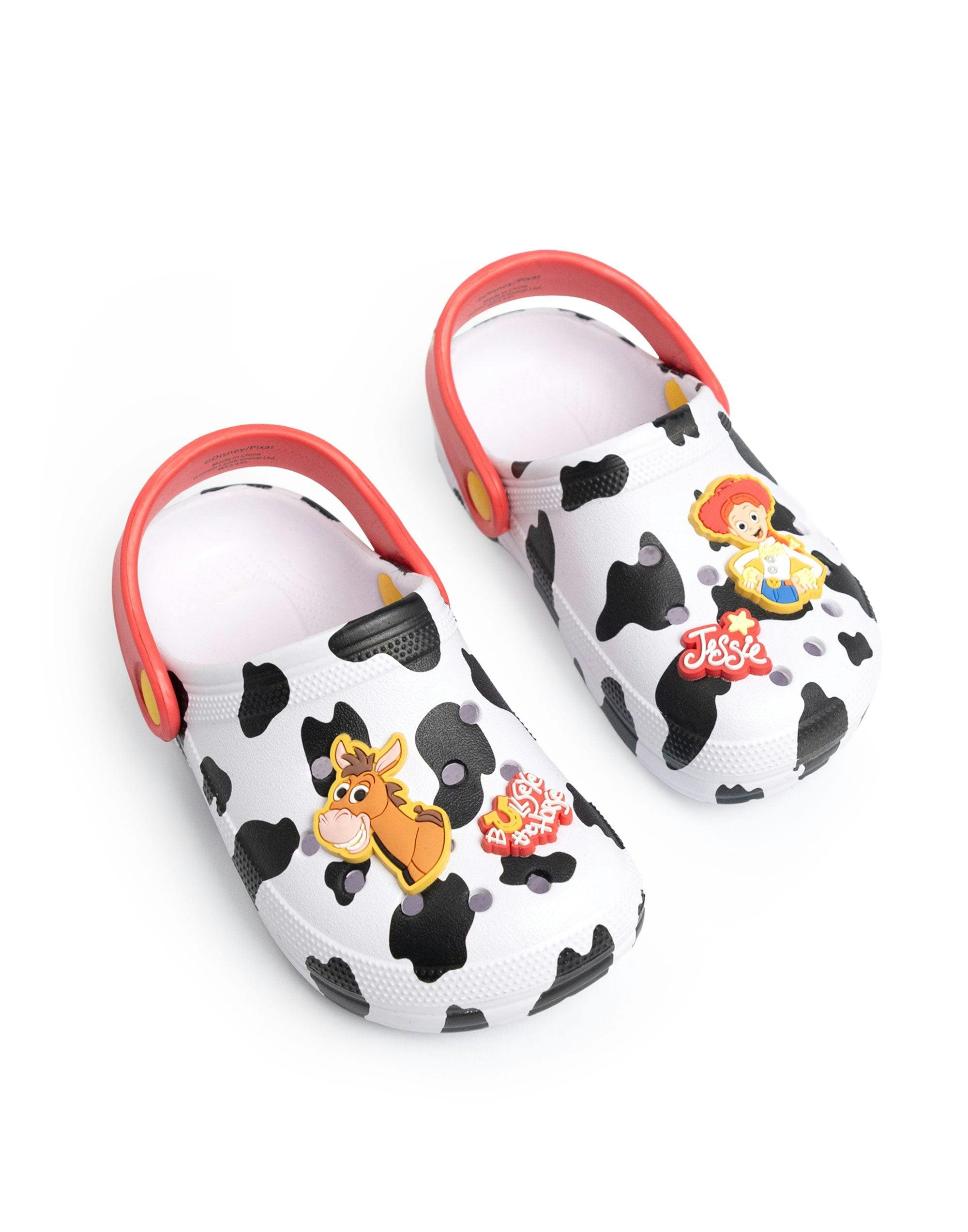 Vanilla Underground Girls White Disney Toy Story Jessie & Bullseye Clogs - 9 Uk Child