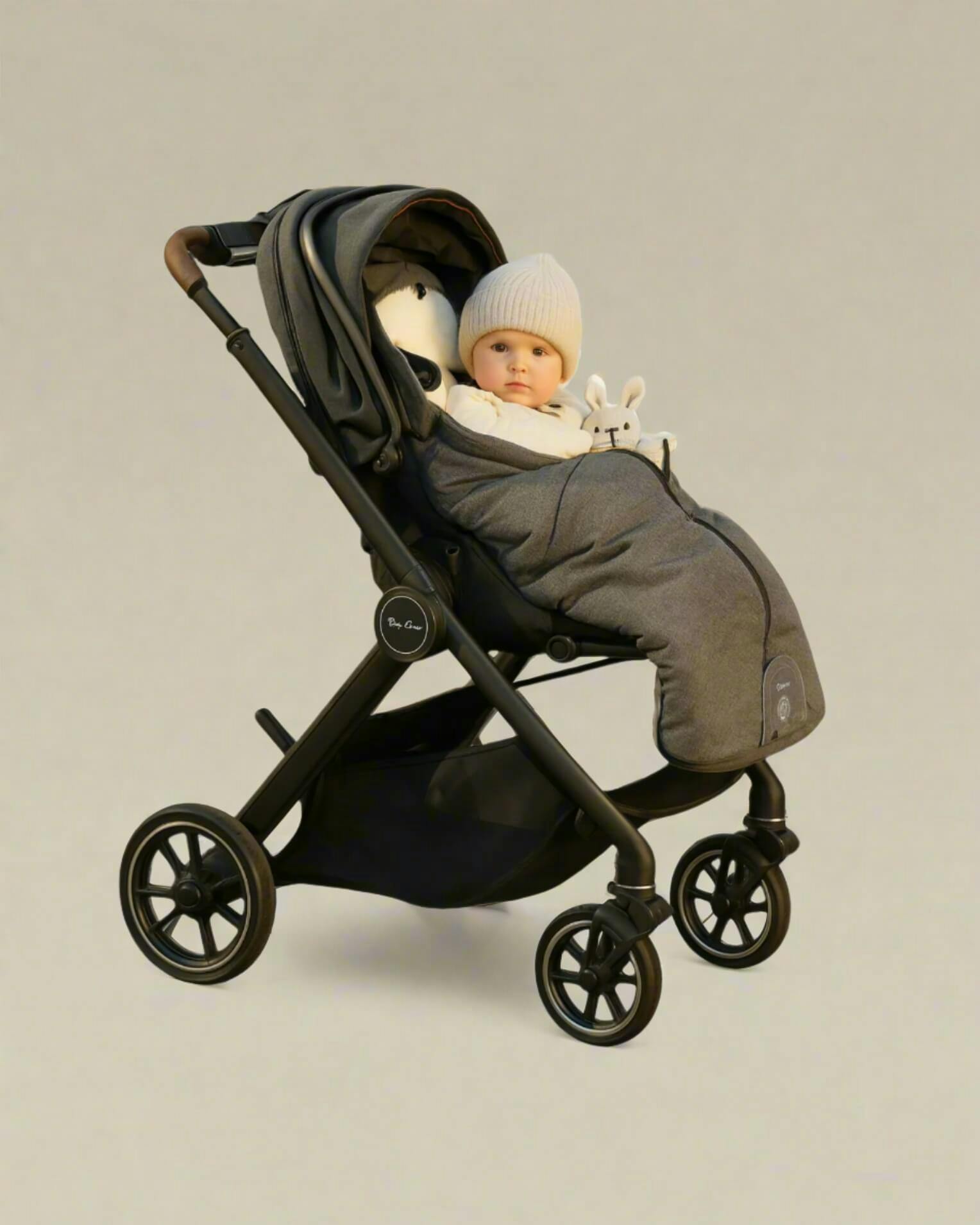 Naturally Sheepskins Grey Baby Merino Sheepskin Footmuff