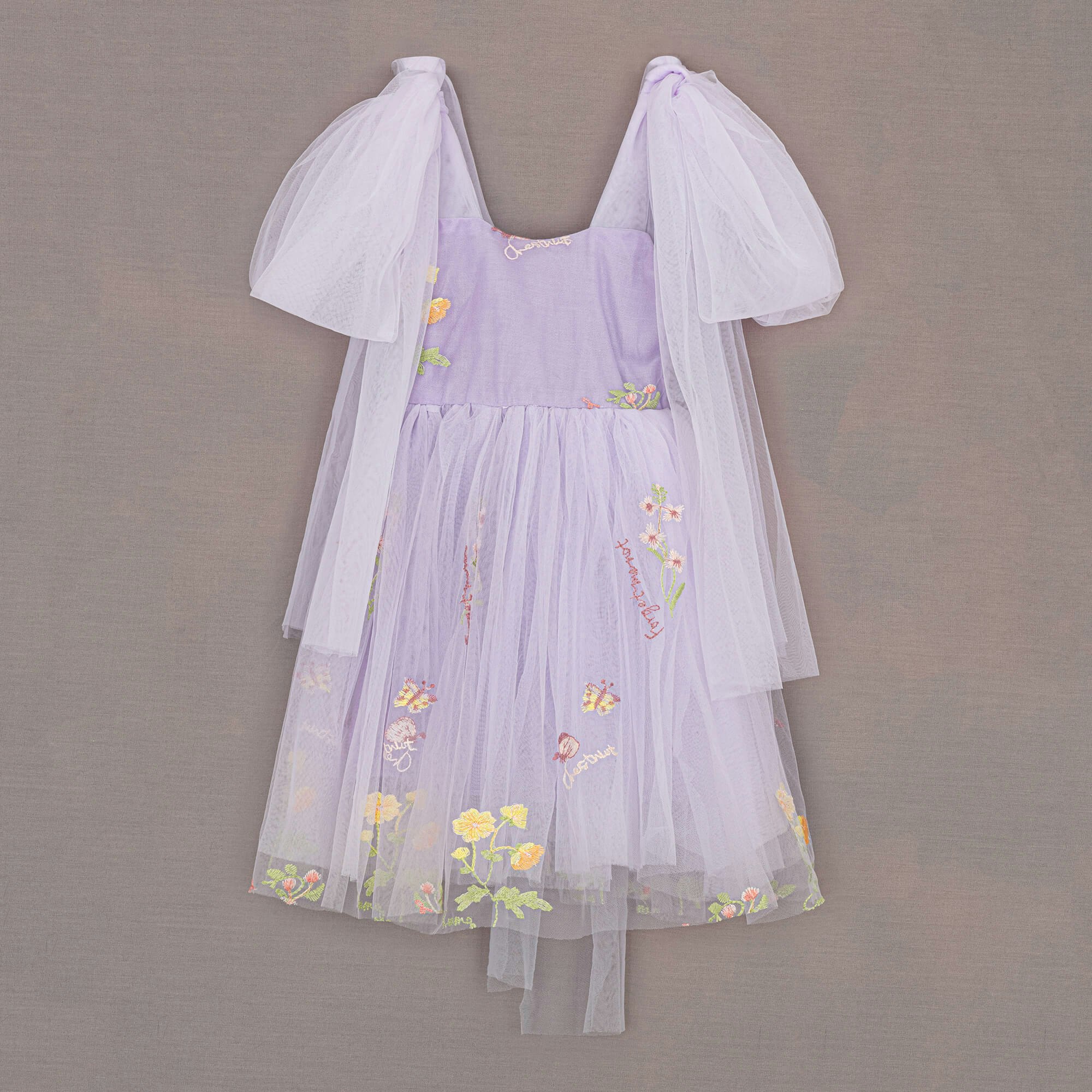 Uk Flower Girl Boutique Girls Lilac Uk Flower Boutique Baby Enchanted Angel Dress - Embroidered - 12/13 Years
