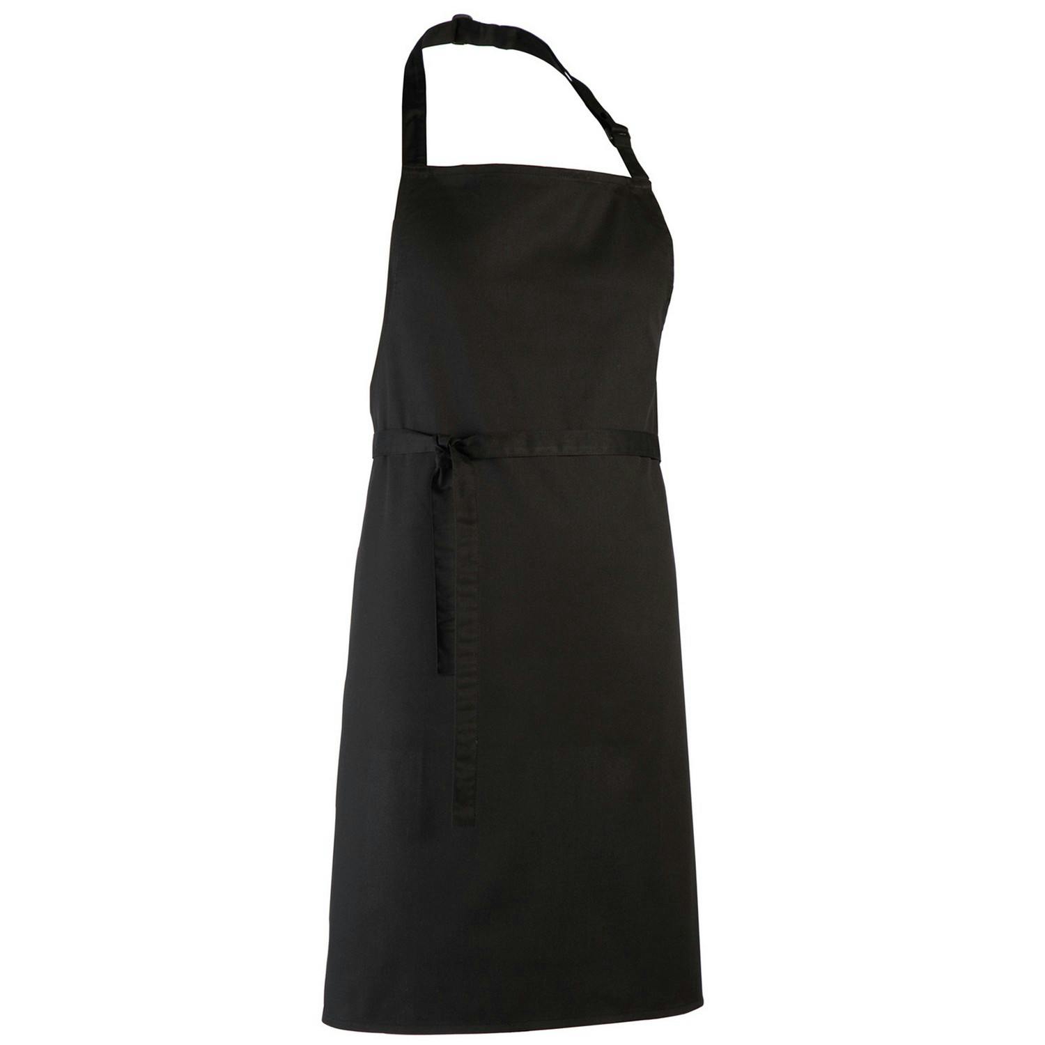 Premier Unisex Black Colours Full Apron In | Size: Xl - Image 2