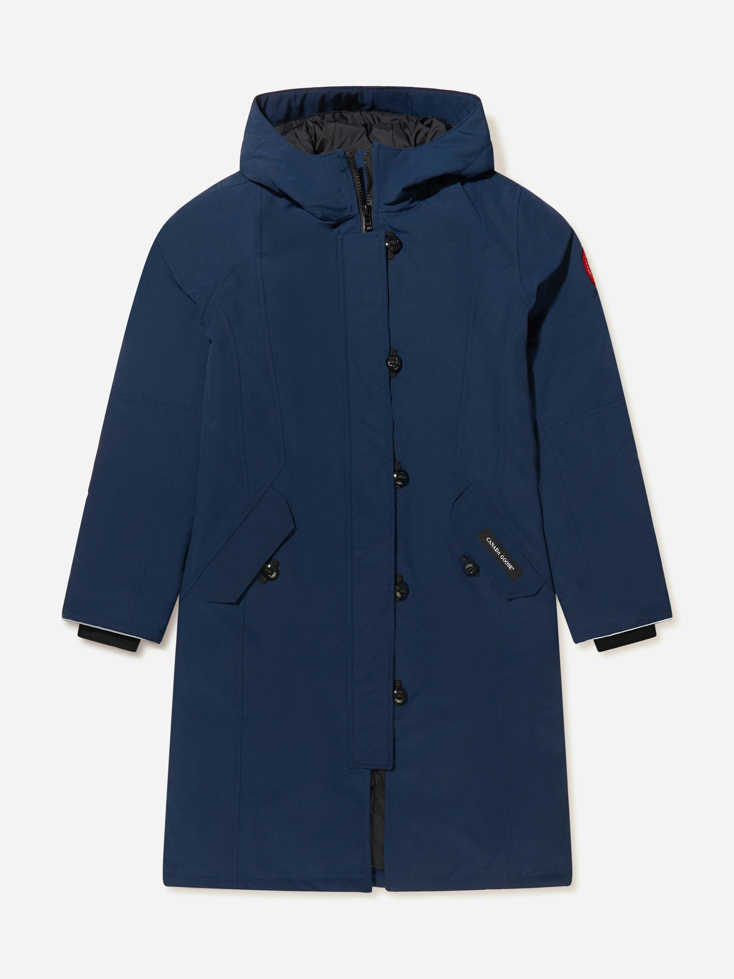 Canada Goose Girls Blue Brittania Down Parka - M (10 - 12 Yrs)