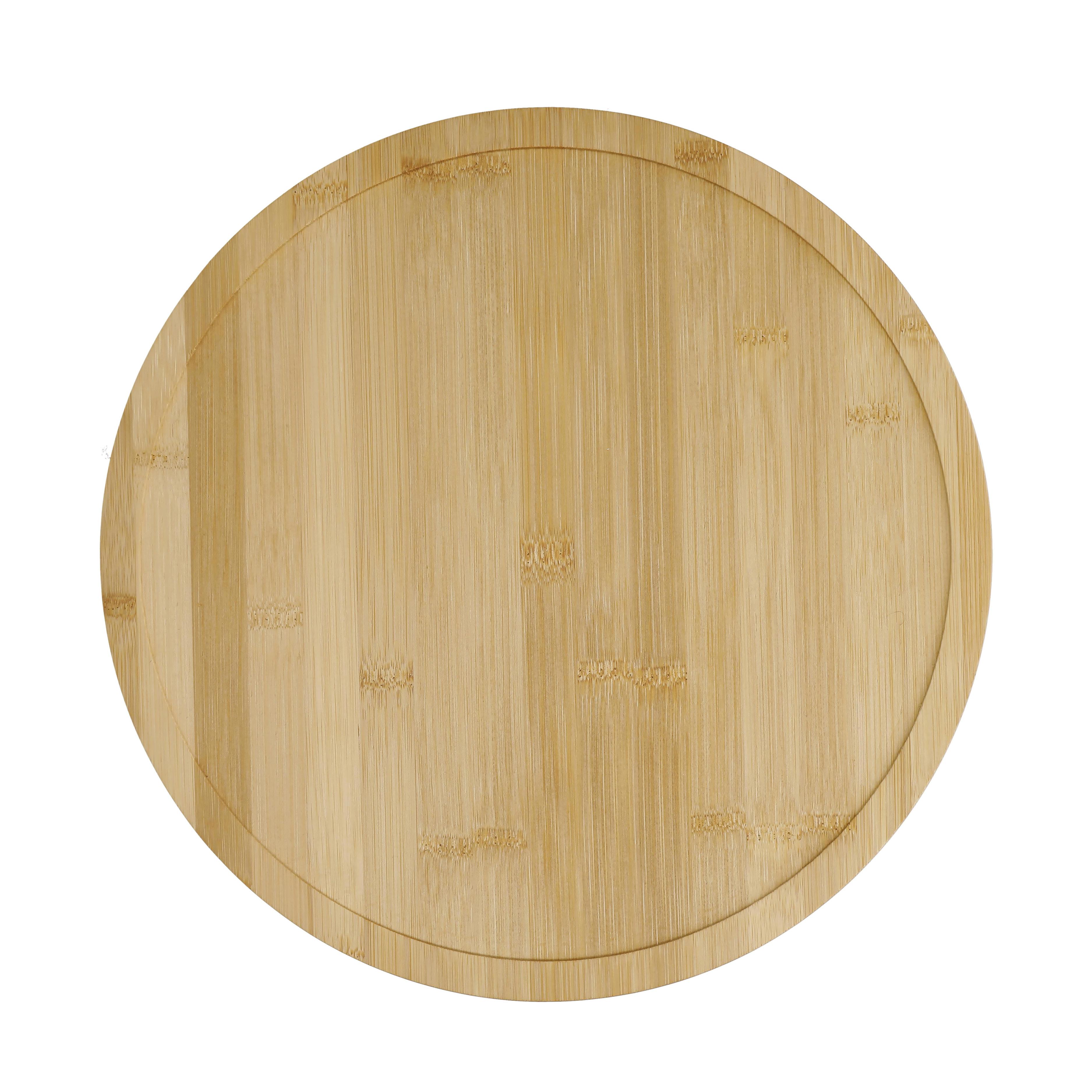 Rackhams Basics Wooden Lazy Susan Turntable - Wood - Bamboo