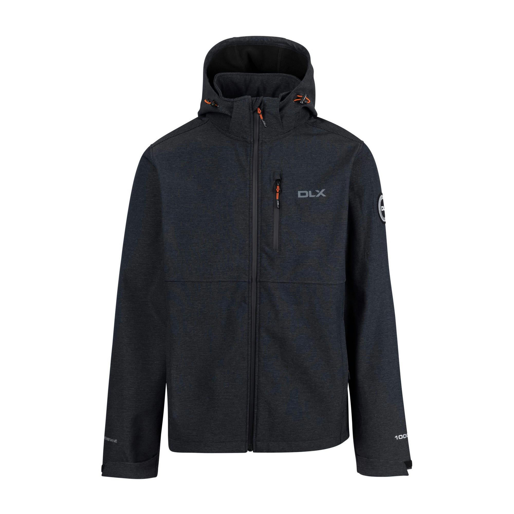 Trespass Men's Black Justin Dlx Marl Soft Shell Jacket - Marl - M - Marl - 100% Mixed