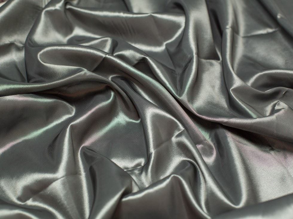 Minerva Silver Core Range Shot Taffeta Fabric - Plain Design Dressmaking Fabric, 145 Cm / 58" Wide - Per Metre