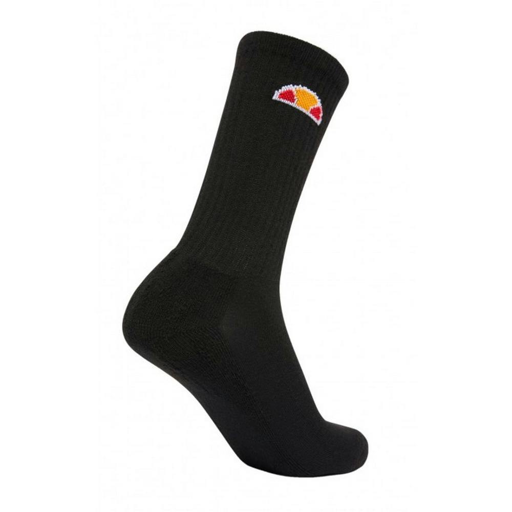 Ellesse Men's Black Tisbi Crew Socks (Pack Of 3) - 9 Uk-11 Uk - 97% Polyester/3% Elastane
